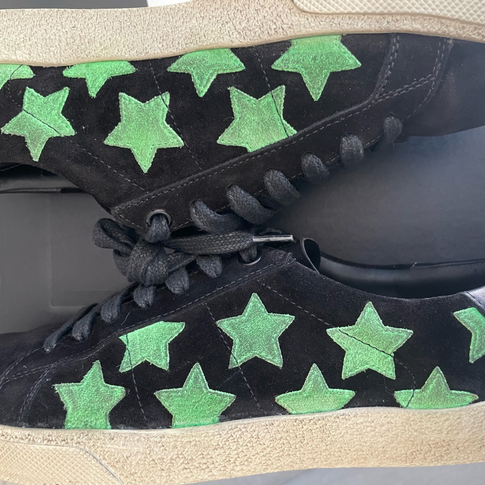 No box - YVES SAINT LAURENT Low-Top real Leather Star Sneaker